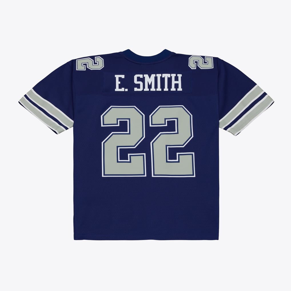 Men's Dallas Cowboys Emmitt Smith Navy Retired Legacy Replica Player Jersey