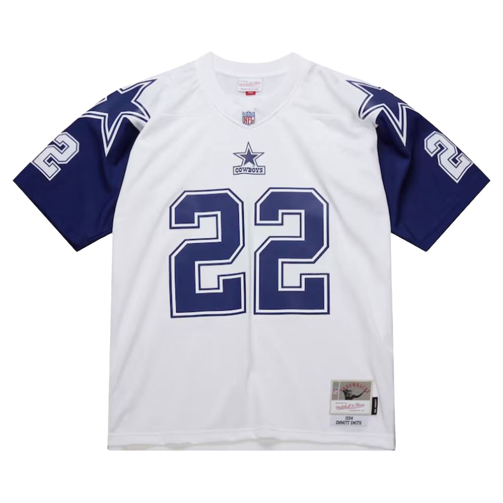 Men's Dallas Cowboys Emmitt Smith White 1994 Alternate Legacy Replica Jersey