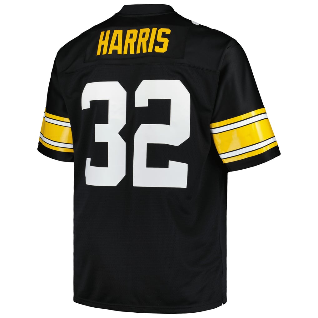 Men's Pittsburgh Steelers Franco Harris Black Big & Tall 1976 Legacy Retired Player Jersey