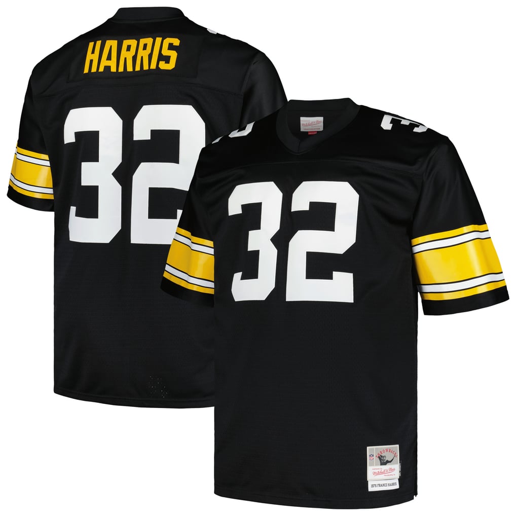 Men's Pittsburgh Steelers Franco Harris Black Big & Tall 1976 Legacy Retired Player Jersey