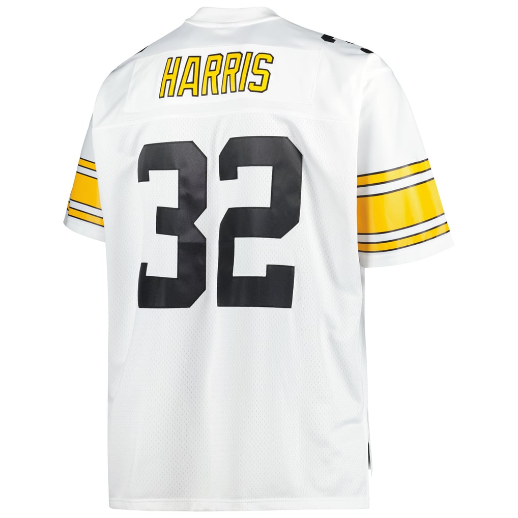 Men's Pittsburgh Steelers Franco Harris White Big & Tall 1976 Retired Player Replica Jersey