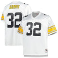 Men's Pittsburgh Steelers Franco Harris White Big & Tall 1976 Retired Player Replica Jersey