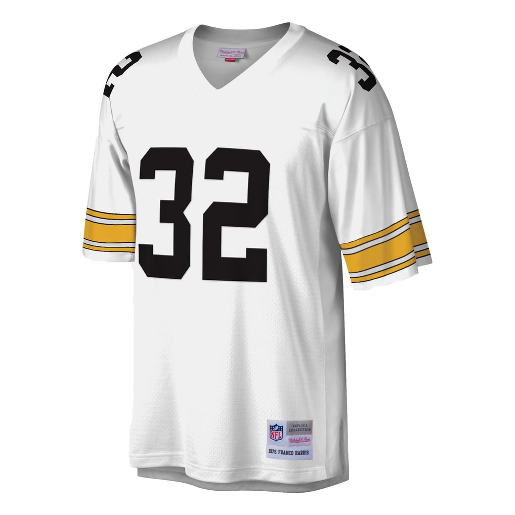 Men's Pittsburgh Steelers Franco Harris White Legacy Replica Jersey