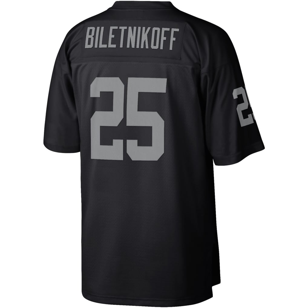 Men's Las Vegas Raiders Fred Biletnikoff Black Legacy Replica Jersey