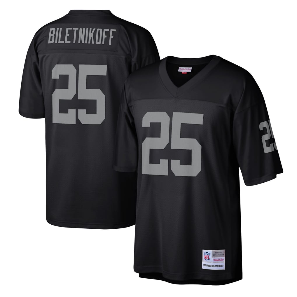 Men's Las Vegas Raiders Fred Biletnikoff Black Legacy Replica Jersey