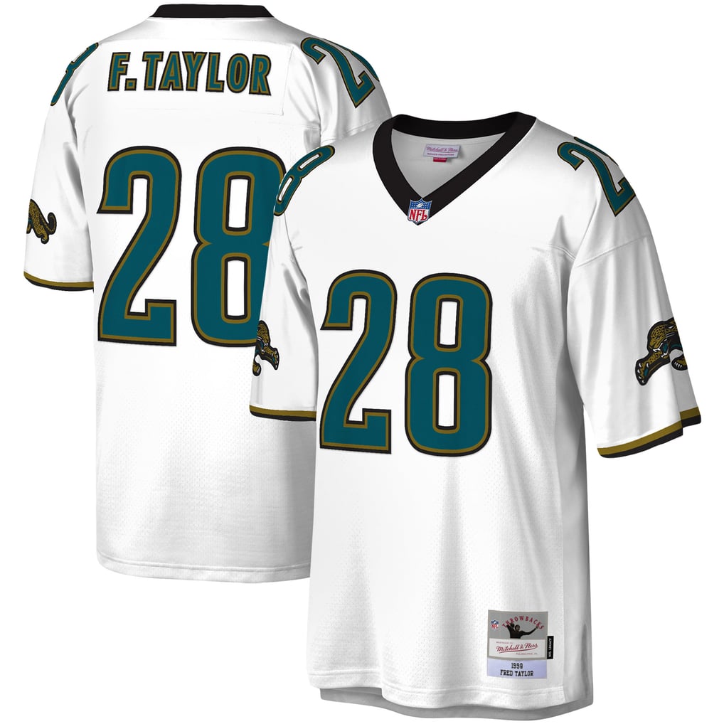Men's Jacksonville Jaguars Fred Taylor White Legacy Replica Jersey