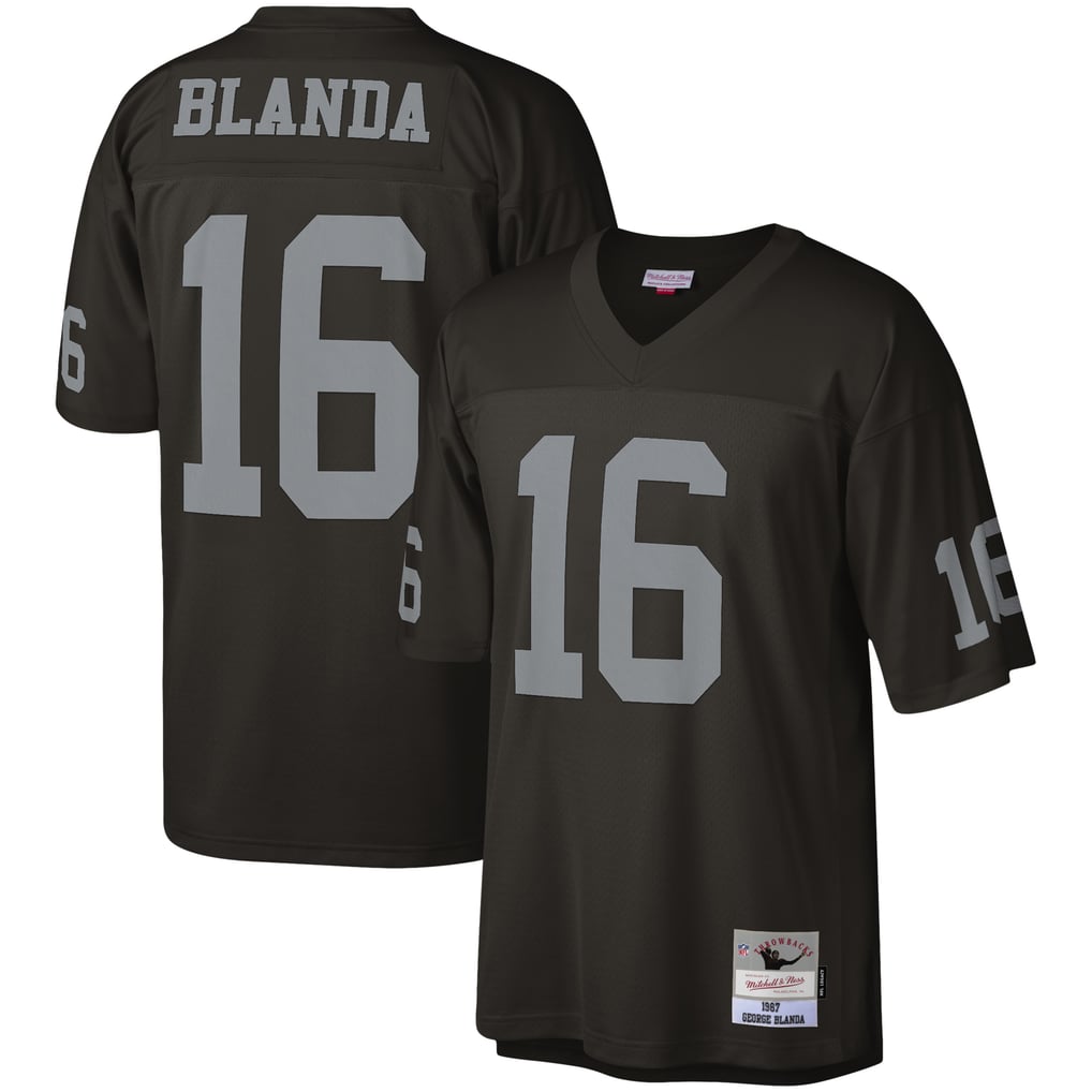 Men's Las Vegas Raiders George Blanda Black Legacy Replica Jersey