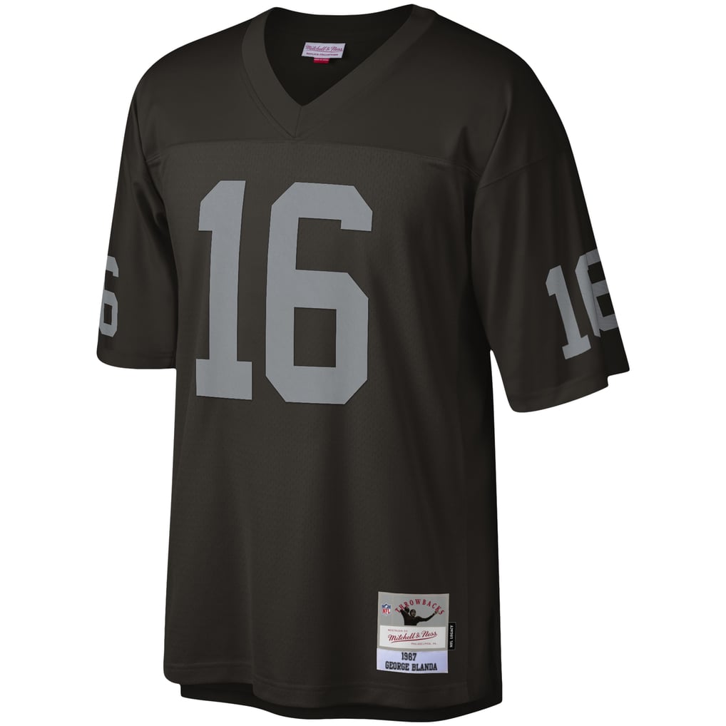 Men's Las Vegas Raiders George Blanda Black Legacy Replica Jersey