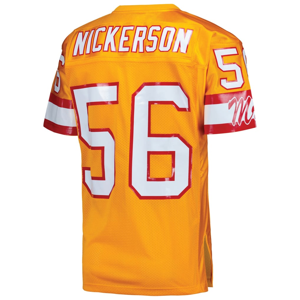 Men's Tampa Bay Buccaneers 1993 Hardy Nickerson Orange Authentic Throwback Retired Player Jersey