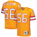 Men's Tampa Bay Buccaneers 1993 Hardy Nickerson Orange Authentic Throwback Retired Player Jersey