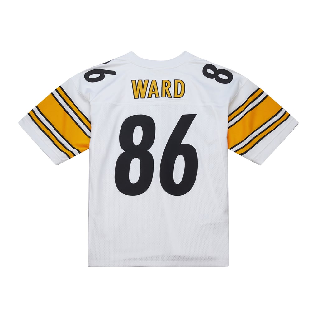 Men's Pittsburgh Steelers Hines Ward White 2005 Authentic Throwback Retired Player Jersey
