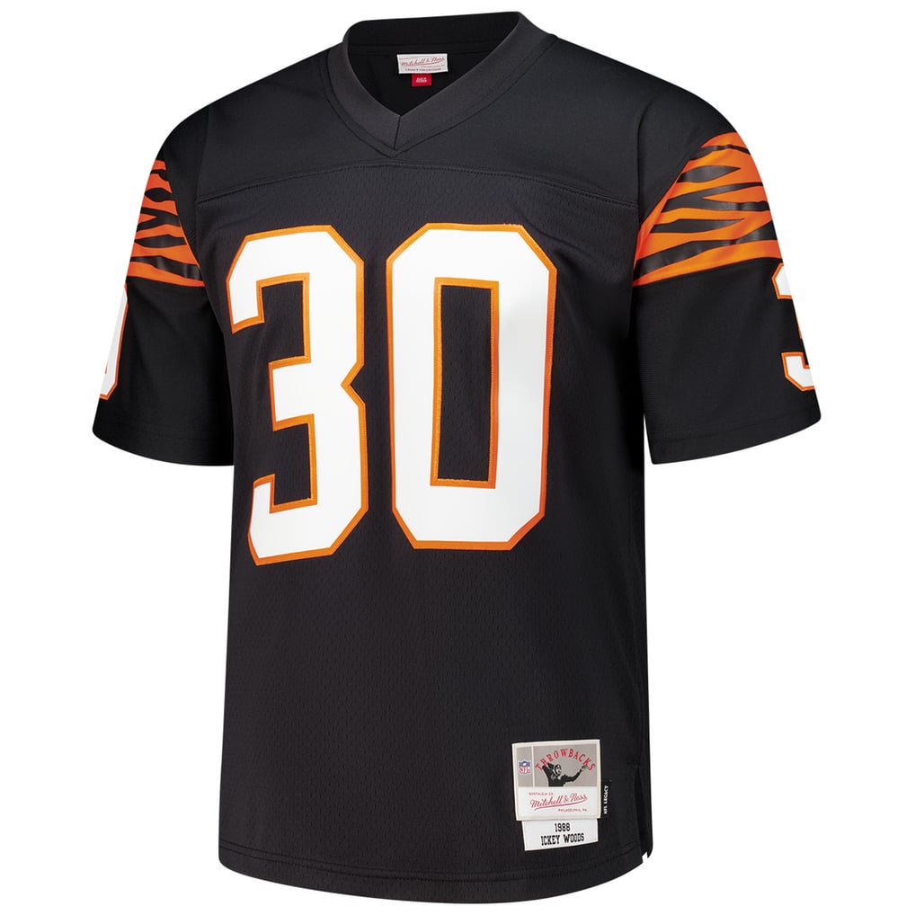 Men's Cincinnati Bengals Ickey Woods Black 1988 Legacy Replica Jersey