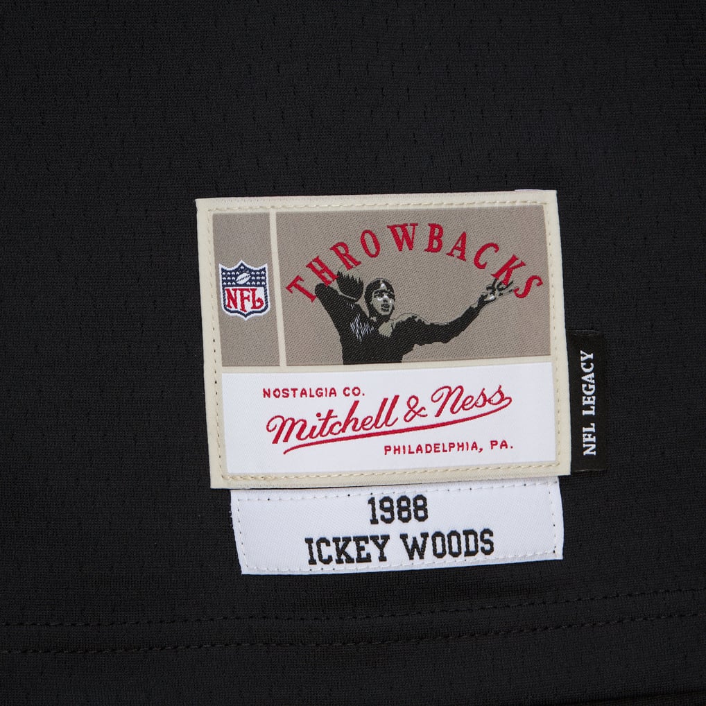 Men's Cincinnati Bengals Ickey Woods Black 1988 Legacy Replica Jersey