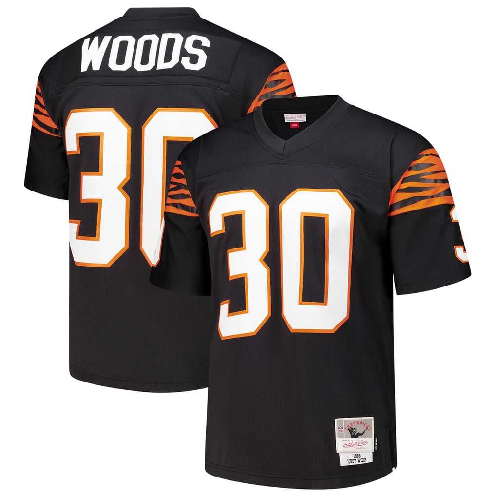 Men's Cincinnati Bengals Ickey Woods Black 1988 Legacy Replica Jersey