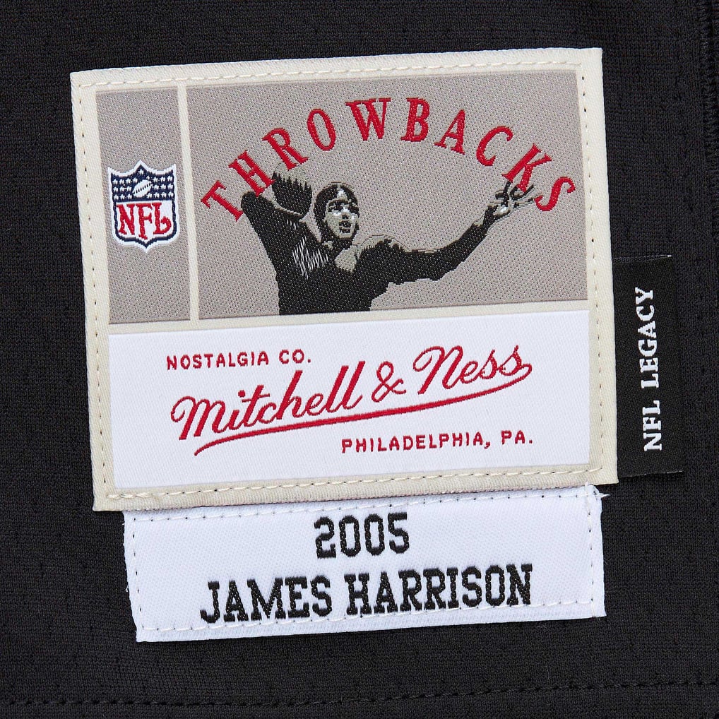 Men's Pittsburgh Steelers James Harrison Black Legacy Replica Jersey