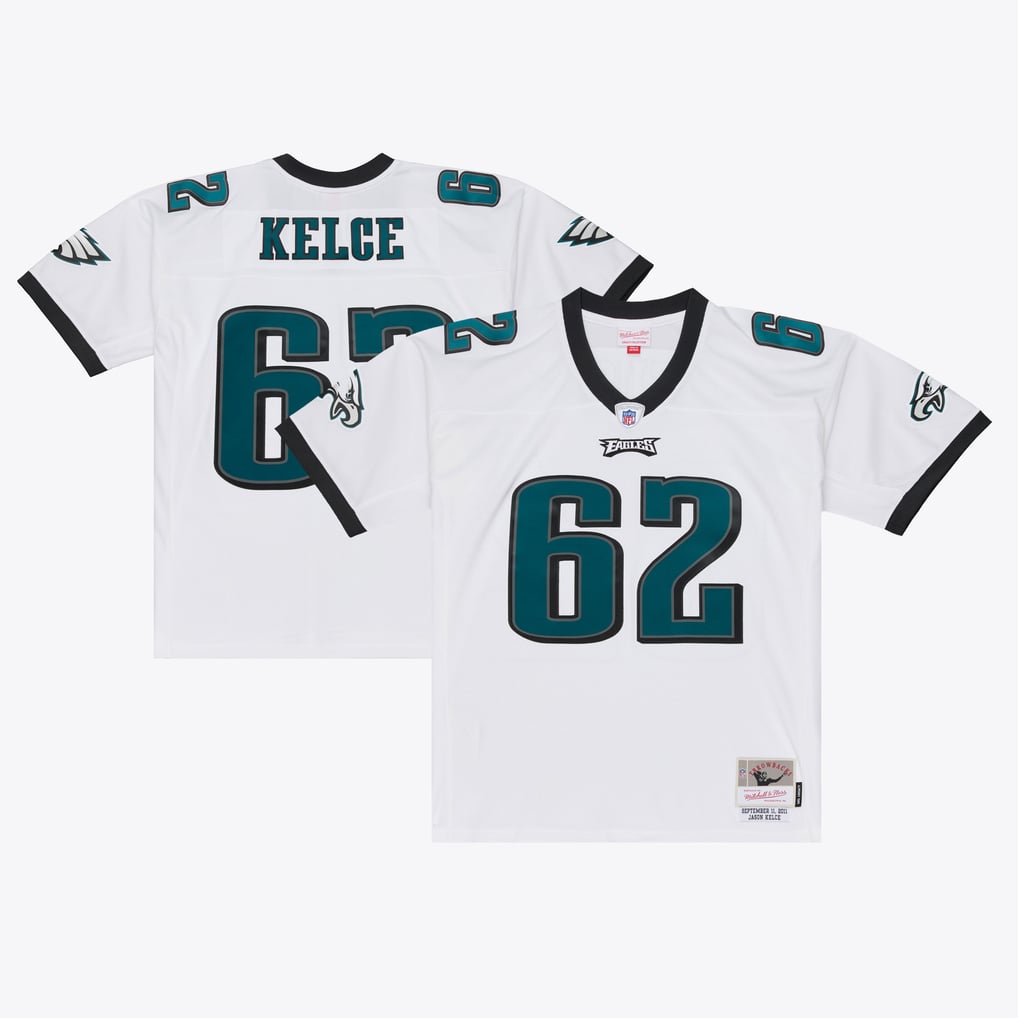 Men's Philadelphia Eagles Jason Kelce White Big & Tall 2011 Legacy Replica Player Jersey