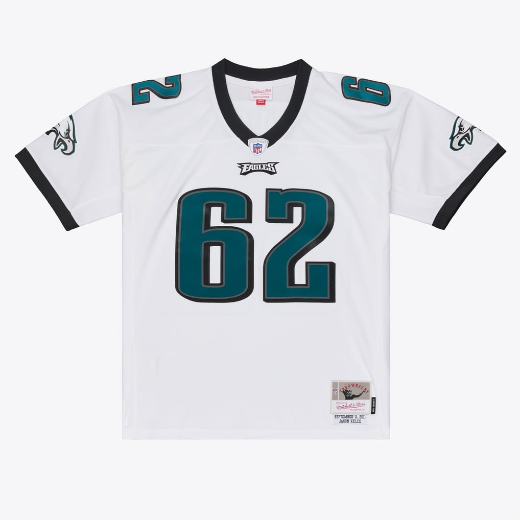 Men's Philadelphia Eagles Jason Kelce White Big & Tall 2011 Legacy Replica Player Jersey