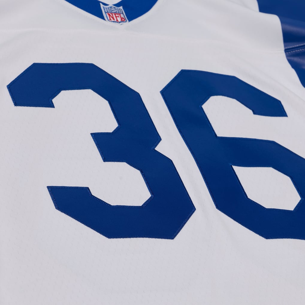 Men's Los Angeles Rams Jerome Bettis White Retired Legacy Replica Player Jersey