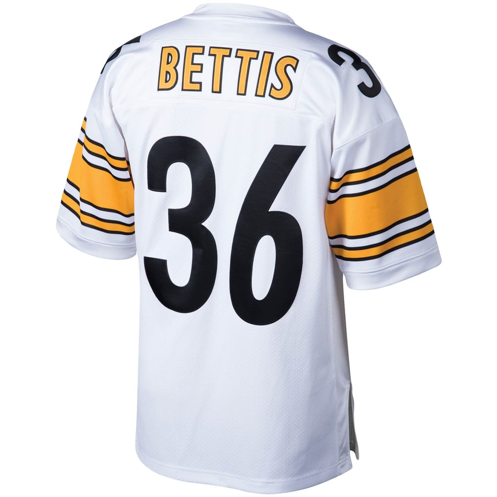 Men's Pittsburgh Steelers 2005 Jerome Bettis White Authentic Throwback Retired Player Jersey