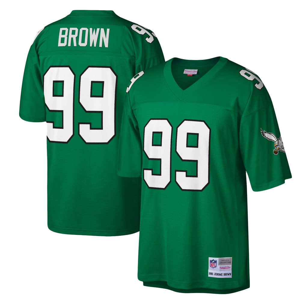Men's Philadelphia Eagles Jerome Brown Kelly Green Legacy Replica Jersey