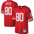 Men's San Francisco 49ers Jerry Rice Scarlet Big & Tall 1990 Retired Player Replica Jersey
