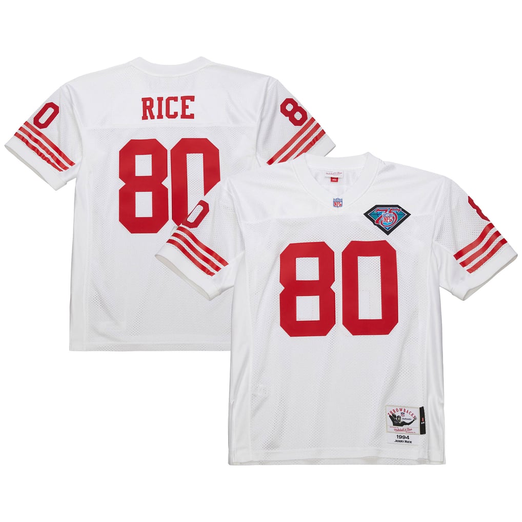 Men's San Francisco 49ers 1994 Jerry Rice White Authentic Throwback Retired Player Jersey