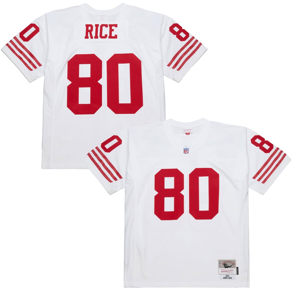 Men's San Francisco 49ers Jerry Rice White 1994 Legacy Replica Jersey