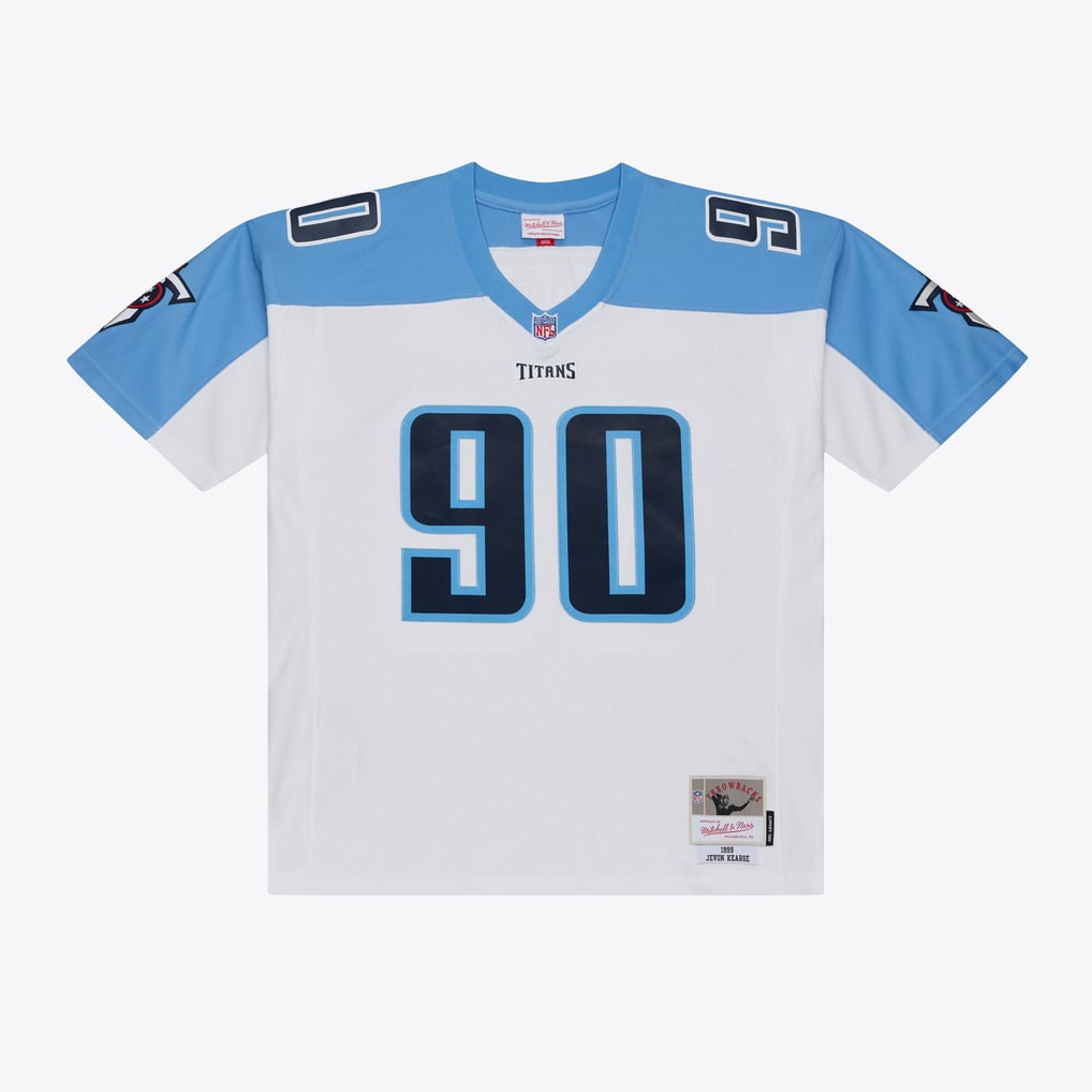 Men's Tennessee Titans Jevon Kearse White Retired Legacy Replica Player Jersey