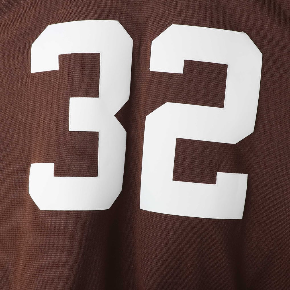 Men's Cleveland Browns 1964 Jim Brown Brown Authentic Throwback Retired Player Jersey