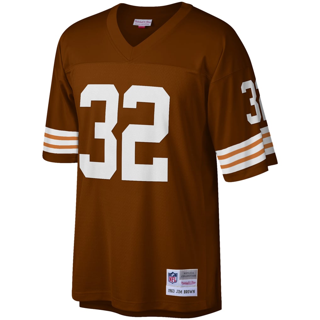 Men's Cleveland Browns Jim Brown Brown Big & Tall 1963 Retired Player Replica Jersey