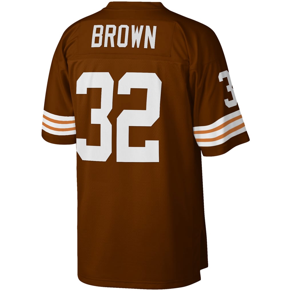 Men's Cleveland Browns Jim Brown Brown Big & Tall 1963 Retired Player Replica Jersey