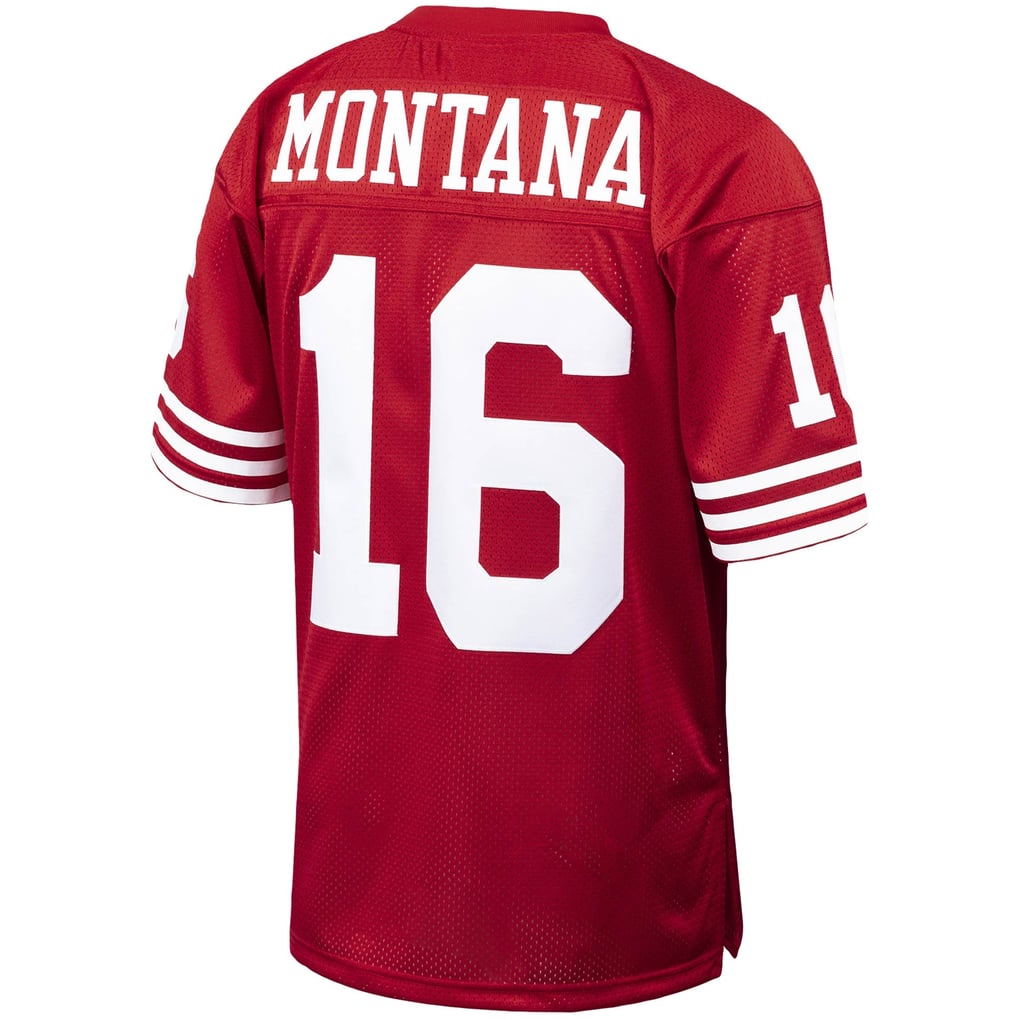 Men's San Francisco 49ers 1989 Joe Montana Scarlet Authentic Throwback Retired Player Jersey