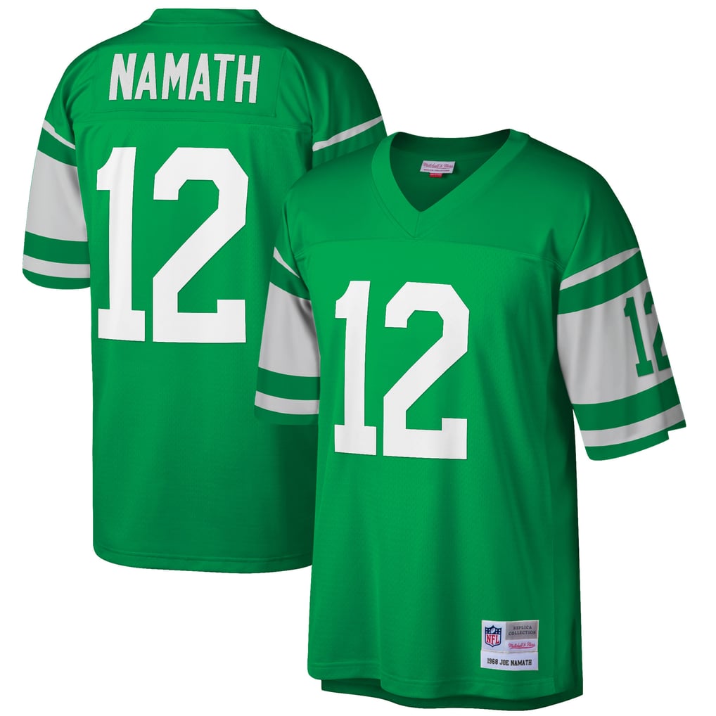 Men's New York Jets Joe Namath Green Big & Tall 1968 Retired Player Replica Jersey