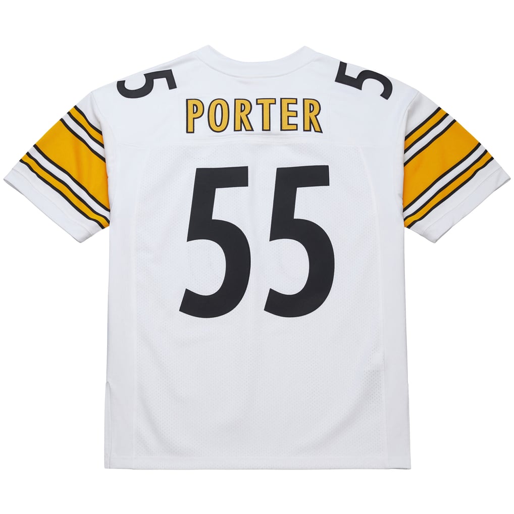 Men's Pittsburgh Steelers Joey Porter White 2005 Authentic Throwback Retired Player Jersey