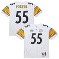 Men's Pittsburgh Steelers Joey Porter White 2005 Authentic Throwback Retired Player Jersey