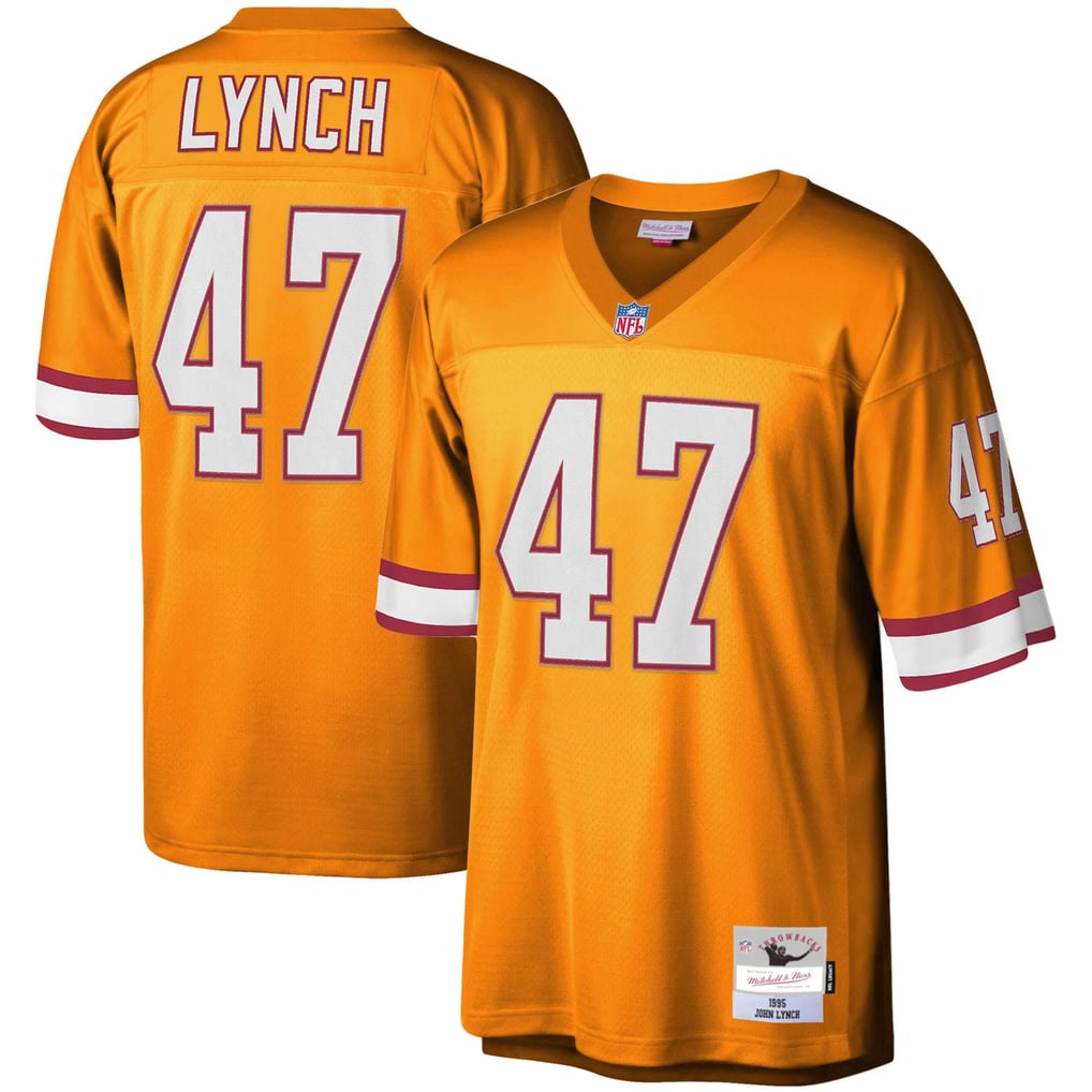 Men's Tampa Bay Buccaneers John Lynch Orange Big & Tall 1995 Legacy Retired Player Jersey