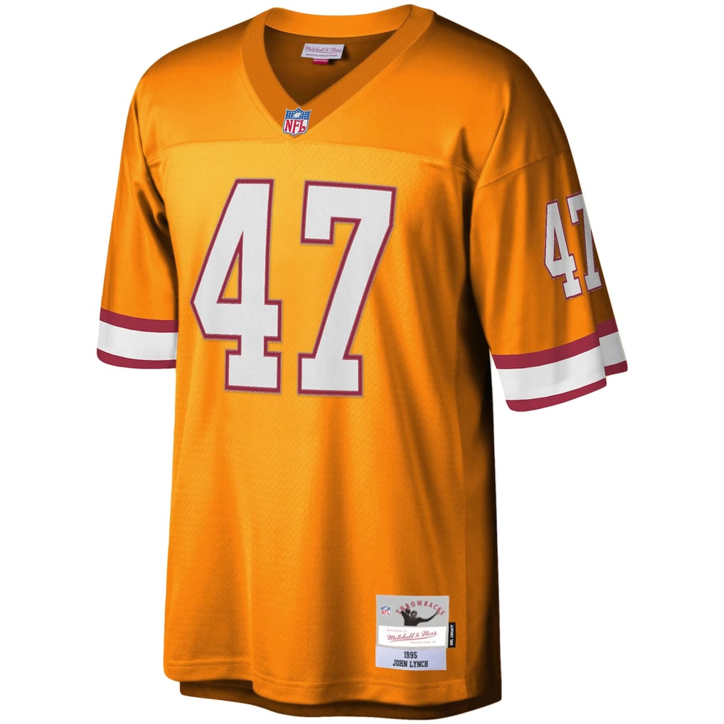 Men's Tampa Bay Buccaneers John Lynch Orange Big & Tall 1995 Legacy Retired Player Jersey