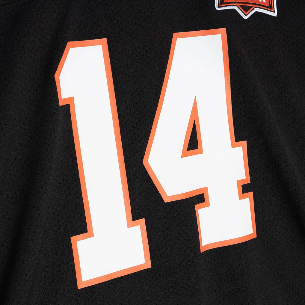 Men's Cincinnati Bengals 1981 Ken Anderson Black Authentic Throwback Retired Player Jersey