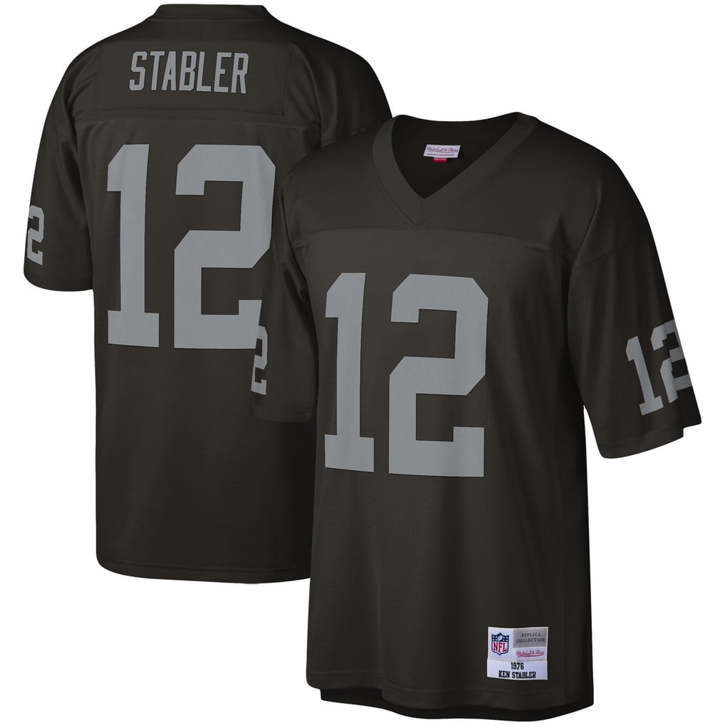 Men's Las Vegas Raiders Ken Stabler Black Legacy Replica Jersey