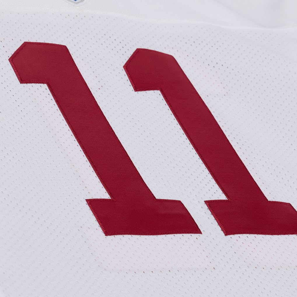 Men's Arizona Cardinals Larry Fitzgerald White 2004 Authentic Throwback Jersey