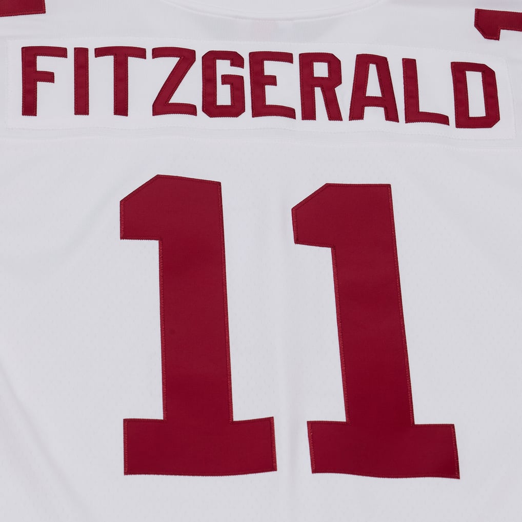 Men's Arizona Cardinals Larry Fitzgerald White 2004 Legacy Replica Player Jersey