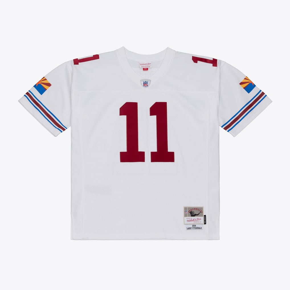 Men's Arizona Cardinals Larry Fitzgerald White 2004 Legacy Replica Player Jersey