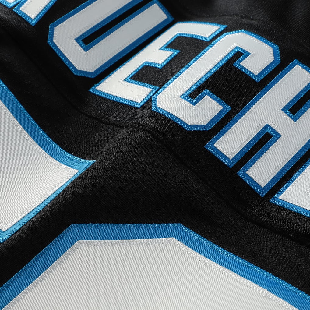 Men's Carolina Panthers Luke Kuechly Black 2013 Authentic Throwback Retired Player Jersey
