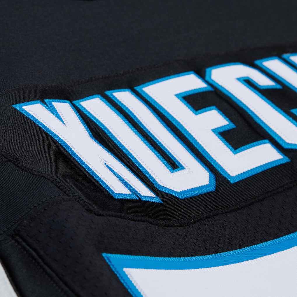 Men's Carolina Panthers Luke Kuechly Black 2013 Authentic Throwback Retired Player Jersey