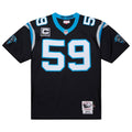 Men's Carolina Panthers Luke Kuechly Black 2013 Authentic Throwback Retired Player Jersey