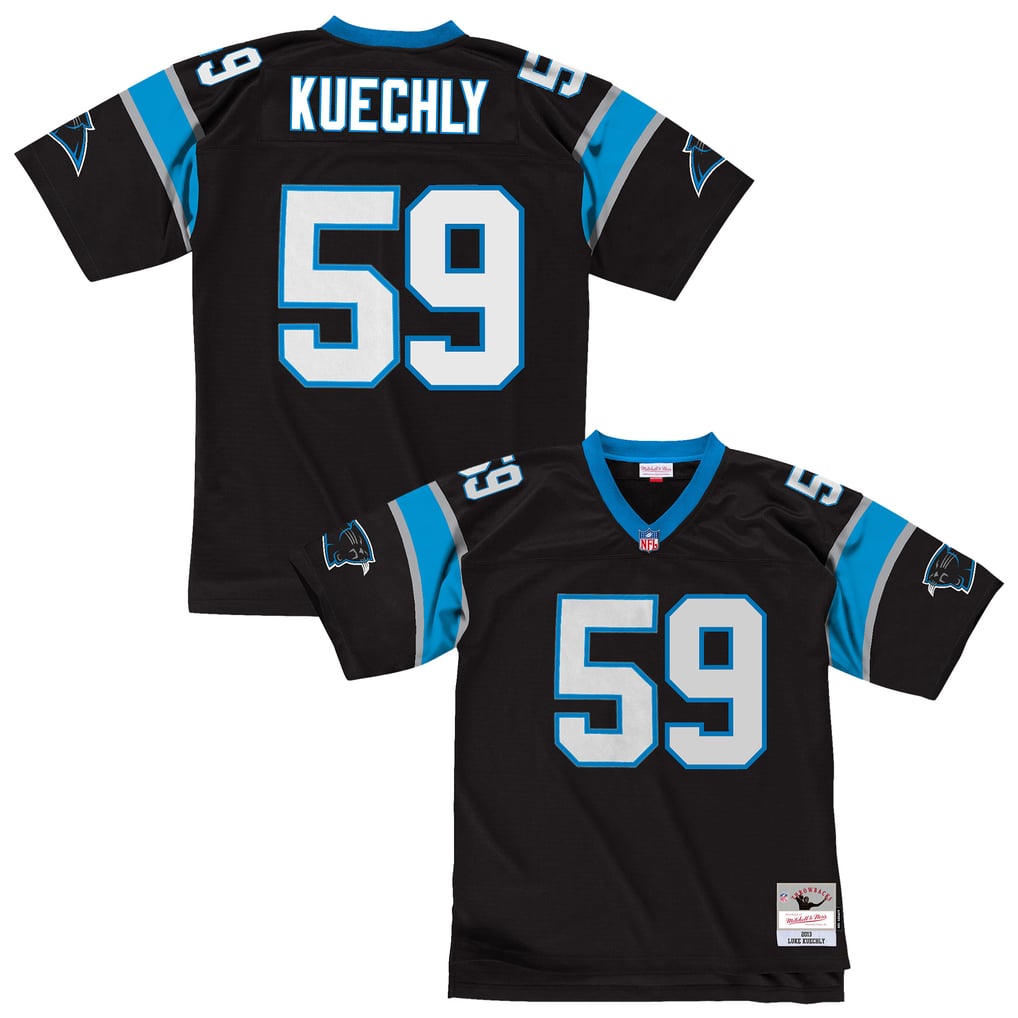 Men's Carolina Panthers Luke Kuechly Black 2013 Legacy Throwback Replica Jersey