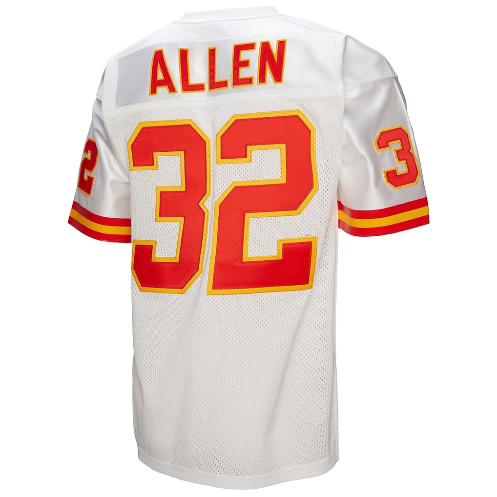 Men's Kansas City Chiefs 1994 Marcus Allen White Authentic Throwback Retired Player Jersey