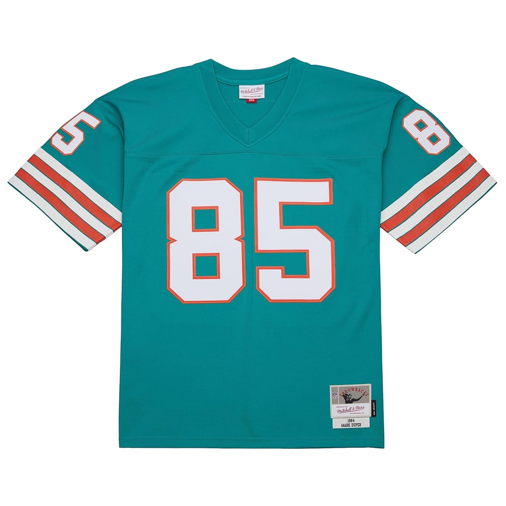 Men's Miami Dolphins Mark Duper Aqua Legacy Replica Jersey