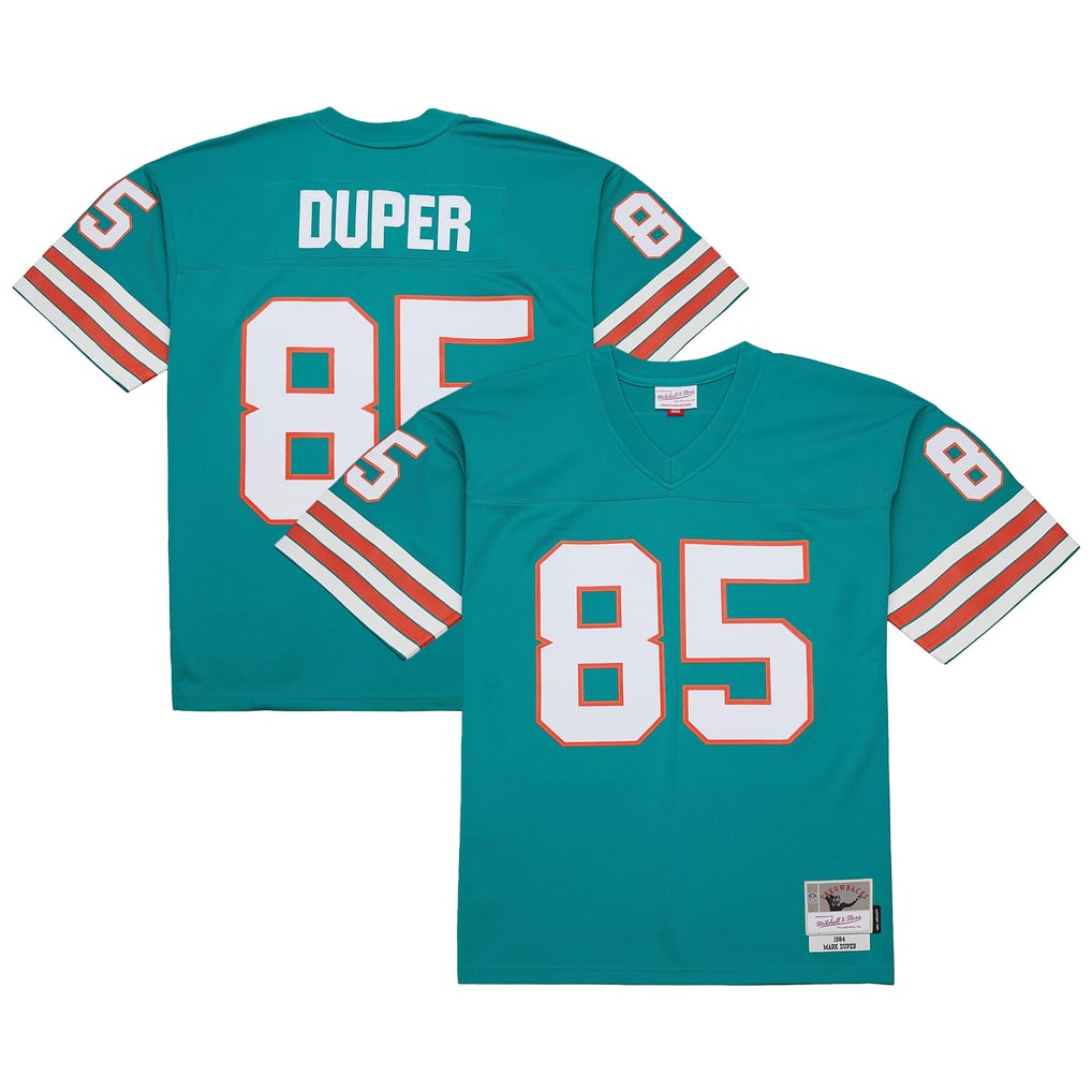 Men's Miami Dolphins Mark Duper Aqua Legacy Replica Jersey