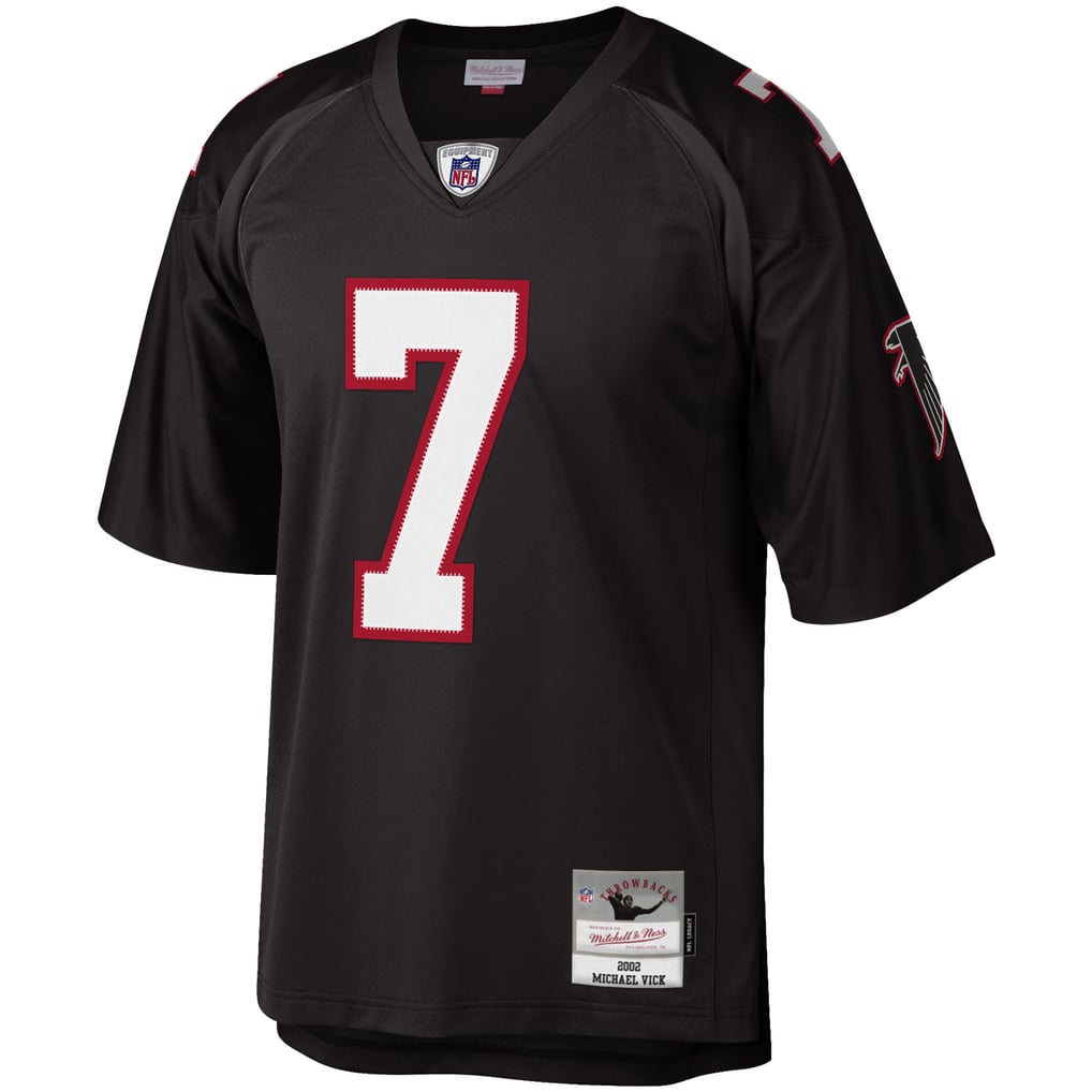 Men's Atlanta Falcons Michael Vick Black Big & Tall 2002 Retired Player Replica Jersey